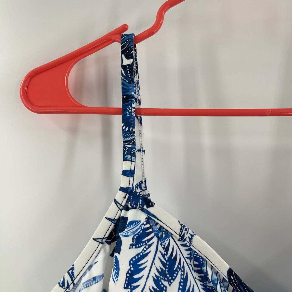 SWIM SOLUTIONS Swimsuit Dress Size 18 Swimdress NWT Blue Empire Floral One Piece - Picture 9 of 16